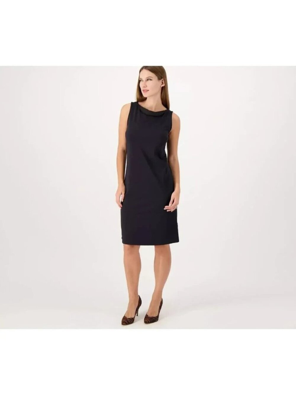 Isaac Mizrahi Live! Women's Dress Sz 2X Plus Shift Solid A572623
